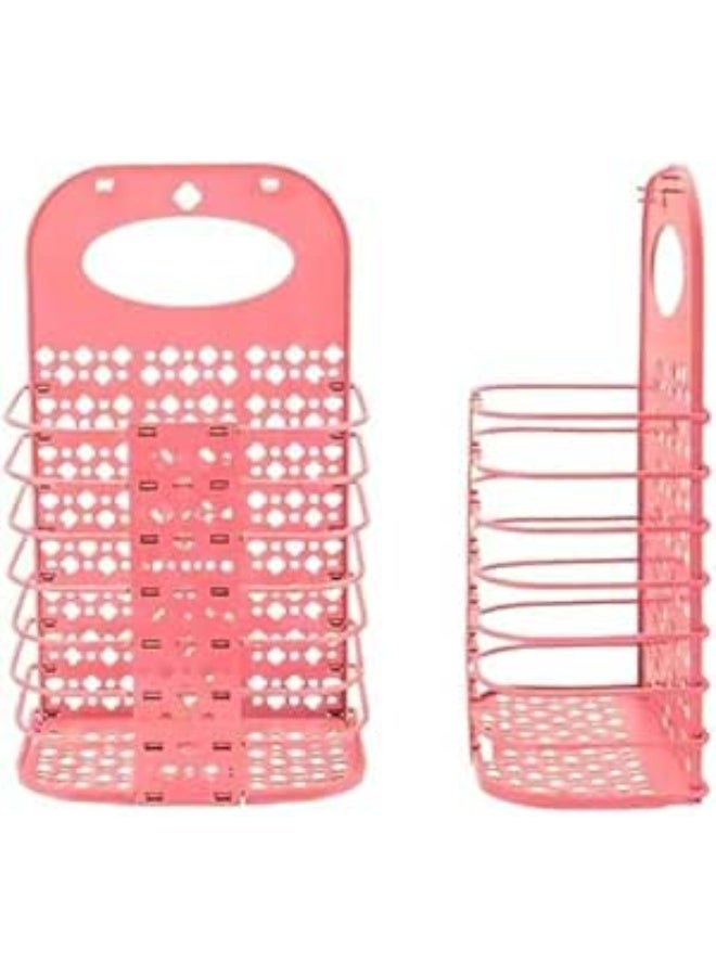 "Large foldable laundry basket with modern design, wall-mounted to save space. Equipped with a comfortable carrying handle for easy mobility. Made of high-quality materials, resistant to water and moisture (MM)." - Image 1